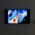 Oskar Fischinger, installation view of <em>Radio Dynamics</em>, 1942. 35mm transferred to digital video, color, silent, 4:22mins. Painted cels, oil on English silk, mixed media. Restored by Center for Visual Music. © Center for Visual Music, Los Angeles. Photo: Shaun Waugh.
