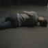 Video still, Sriwhana Spong, <em>The Fourth Notebook</em>, 2015, HD video, 8 mins, 36 secs. Courtesy of Michael Lett, Auckland. Dancer: Benjamin Ord. Commissioned by Carriageworks, Sydney. In the exhibition <em>Inhabiting Space</em> at the Adam Art Gallery Te Pātaka Toi, Victoria University of Wellington (photo: Shaun Waugh) 