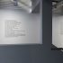 Installation view, Mike Parr, <em>Facts about the Room</em>, 1970/2016, vinyl lettering on wall, collection of Auckland Art Gallery Toi o Tamaki. In the exhibition <em>Inhabiting Space</em> at the Adam Art Gallery Te Pātaka Toi, Victoria University of Wellington (photo: Shaun Waugh) 