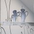 Sorawit Songsataya, detail of <em>Hugging</em>, 2017, 3D printed plastic, acrylic, rope, on view in <em>Acting Out</em> at Adam Art Gallery Te Pātaka Toi, photo: Shaun Matthews