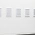 Dane Mitchell, <i> Line/Breath Drawings</i>, 2005, pencil and breath on paper, five sheets, each 490 x 265mm (frames), courtesy of the artist and Mossman, Wellington. Photo: Ted Whitaker