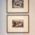 John Kinder (1819–1903), <i>Bush Scene, Coromandel</i>, 1866, albumen print, P1922-001-065, 220 × 285 mm, Hocken Collections Uare Taoka o Hākena, University of Otago; and <i>Coromandel, Gold Field</i>, 1866, albumen print, P1922-001-010, 195 × 275 mm, Hocken Collections Uare Taoka o Hākena, University of Otago. Installation view of <i>Tēnei Ao Tūroa – This Enduring World</i>, Te Pātaka Toi Adam Art Gallery, Te Herenga Waka–Victoria University Wellington, 2022
