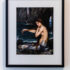 John William Waterhouse (1849–1917), <em>A Mermaid </em>, 1900, reproduction of original oil painting in Royal Academy Collection, London, collection of Megan Dunn. Installation view of <em>Megan Dunn: The Mermaid Chronicles </em> at Te Pātaka Toi Adam Art Gallery. Photo: Ted Whitaker 